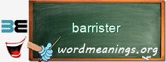 WordMeaning blackboard for barrister